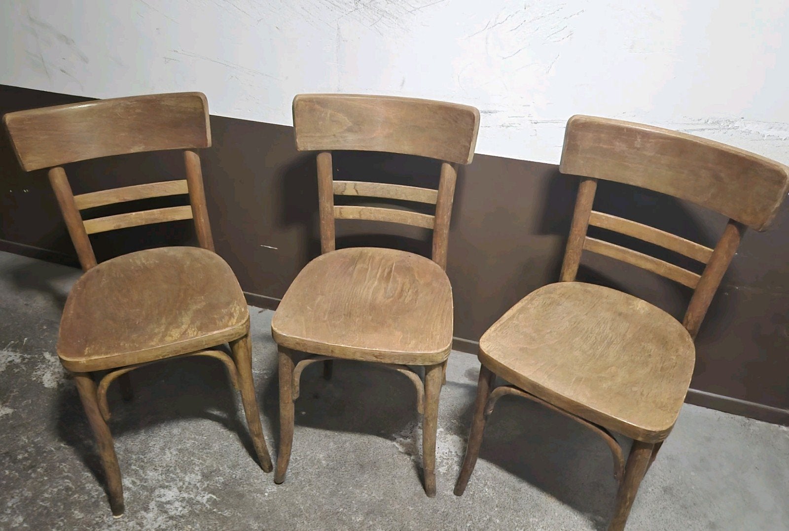 3 Antieke Houten Stoelen - Ophalen, Antiek en Kunst, Ophalen