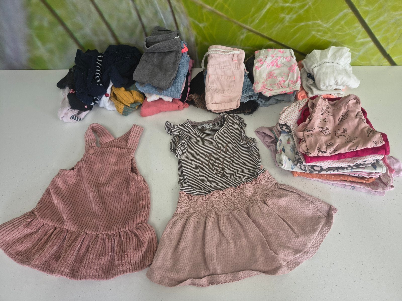 Pakket meisjes zomer kleding maat 62/68, 37 stuks, Ophalen of Verzenden, Zo goed als nieuw, Maat 62