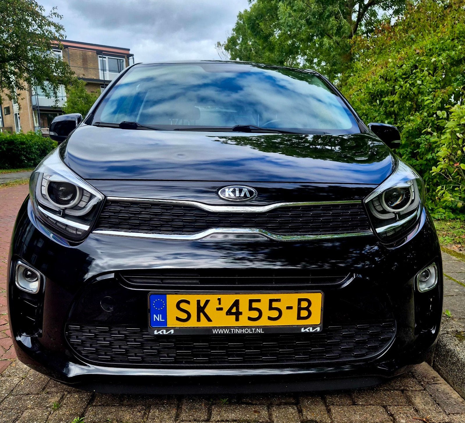 Kia Picanto 1.0 MPi  2018 Zwart, Voorwielaandrijving, Zwart, 4 stoelen, Leder en Stof