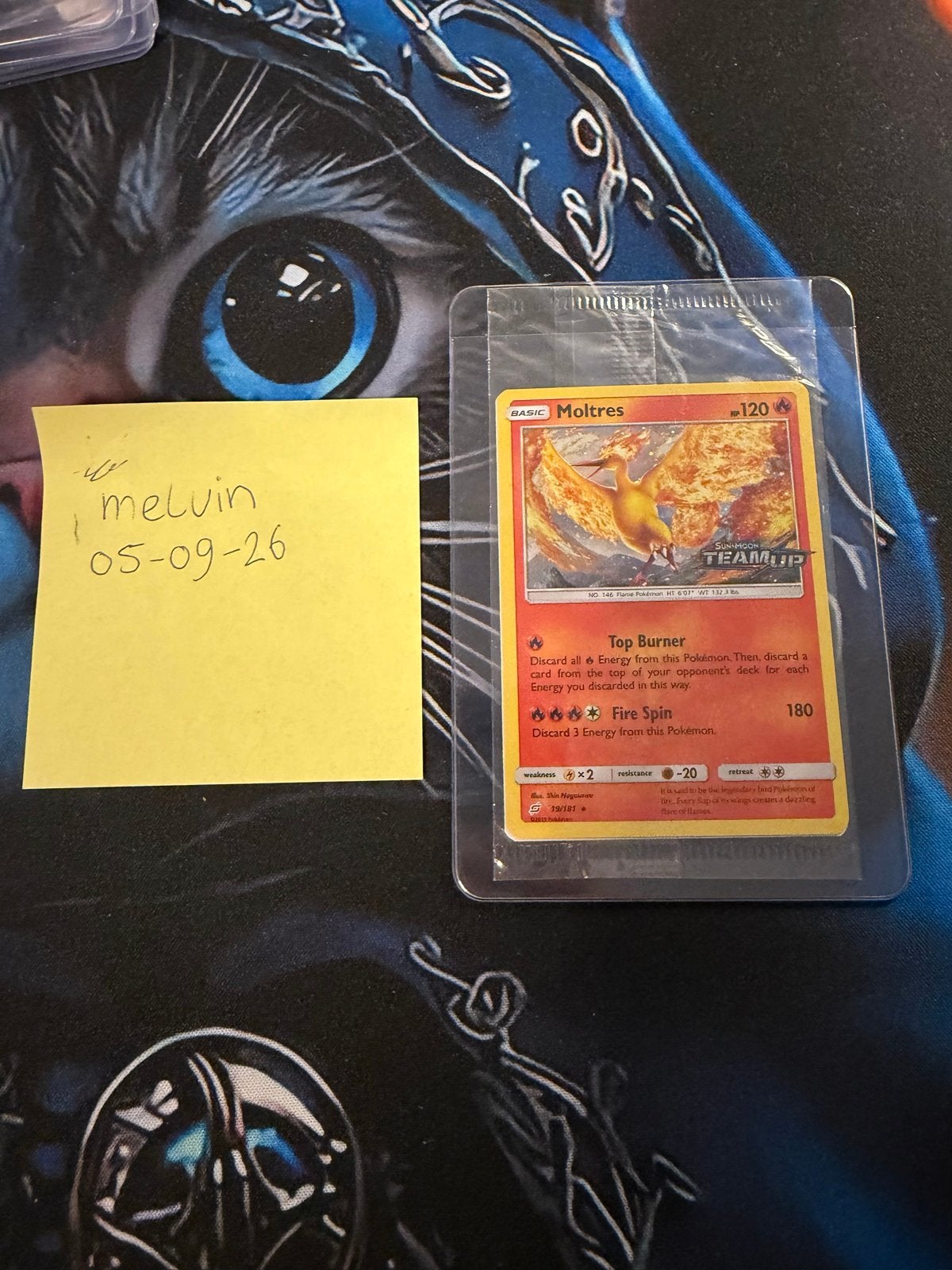 Moltres Promo SM197 Sun & Moon Team Up Sealed Pokémon Kaart, Ophalen of Verzenden, Nieuw, Losse kaart, Foil