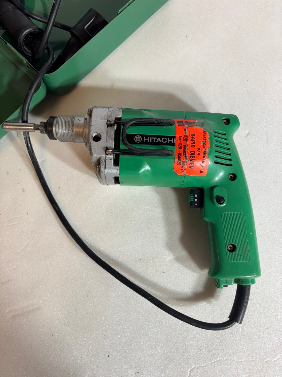 Hitachi schroefmachine W 6VB, Variabele snelheid, Ophalen of Verzenden, Boor- en Schroefmachine, Gebruikt