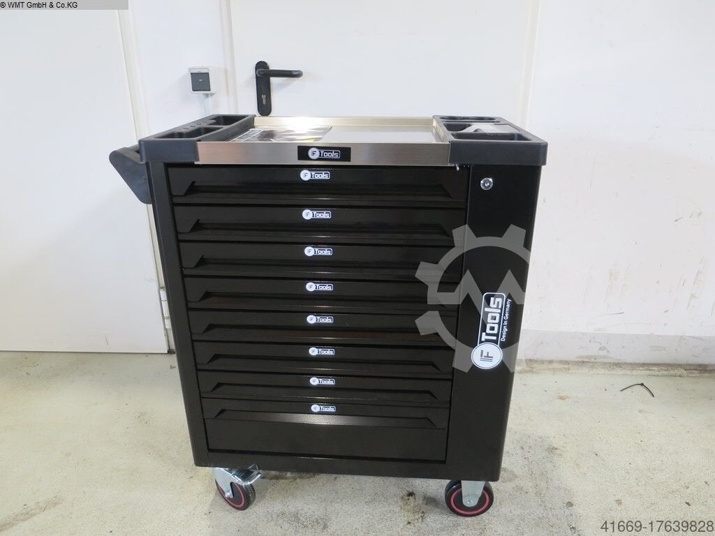 F tools Gereedschapswagen RvS werkblad en uitgebreid gereed, Doe-het-zelf en Verbouw, Gereedschap | Handgereedschap, Ophalen of Verzenden