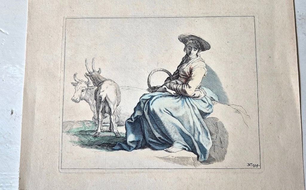 'Gouden eeuw' : gravures & houtsneden 16e -17e eeuw, 1600 - 1699, Gravure, Landschap, Met tekst