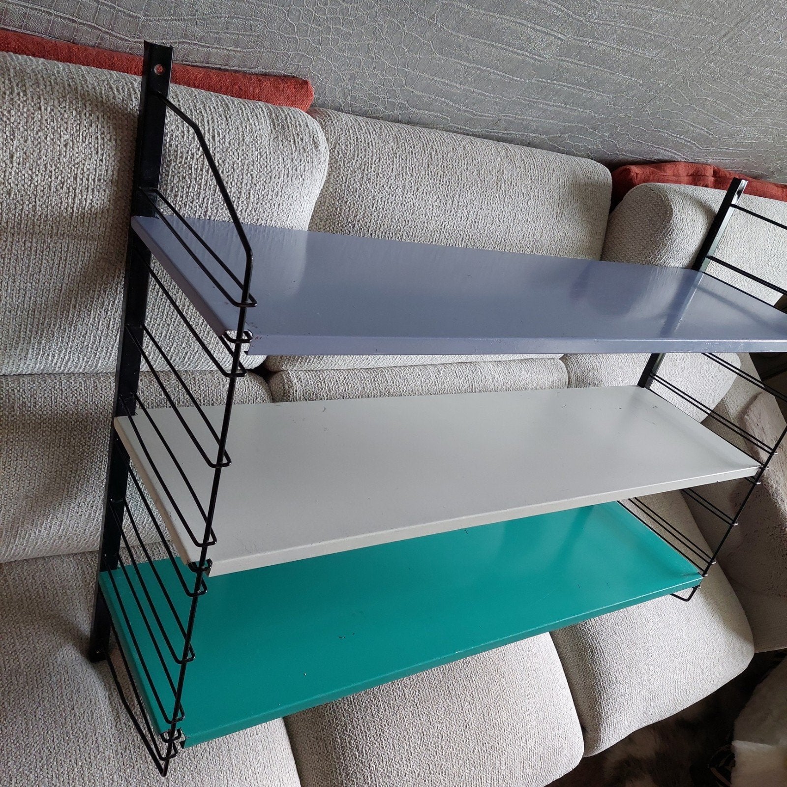 Vintage Tomado wandrek - 3 planken- xxl., Ophalen of Verzenden, Gebruikt