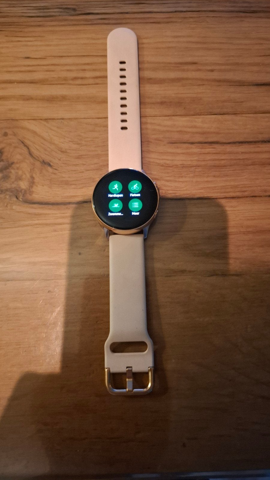 Samsung Galaxy Watch Active Smartwatch met extra bandjes, Ophalen of Verzenden, Gebruikt, Roze, Android
