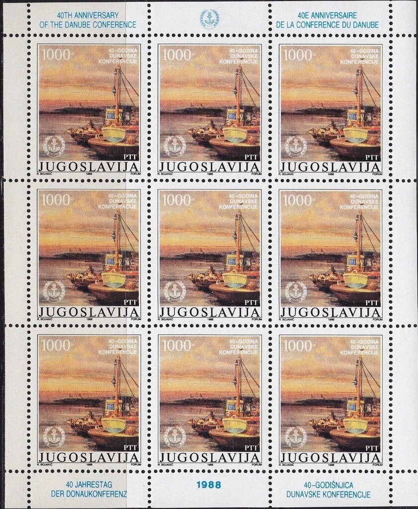04-06 Joegoslavië MI 2290 Kleinbogen postfris, Verzenden, Joegoslavië, Postfris
