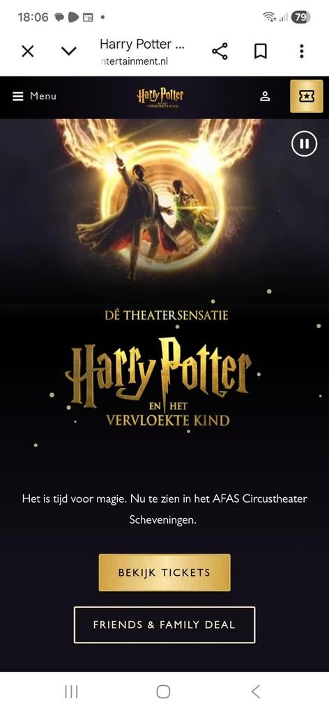 Drie Tickets Harry Potter en het Vervloekte Kind, Drie personen of meer