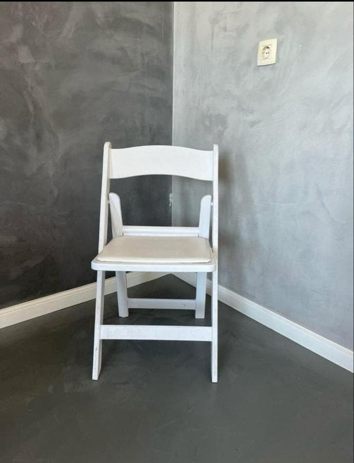 Witte Weddingchair Klapstoel - 120 stuks beschikbaar, Ophalen, Gebruikt, Overige