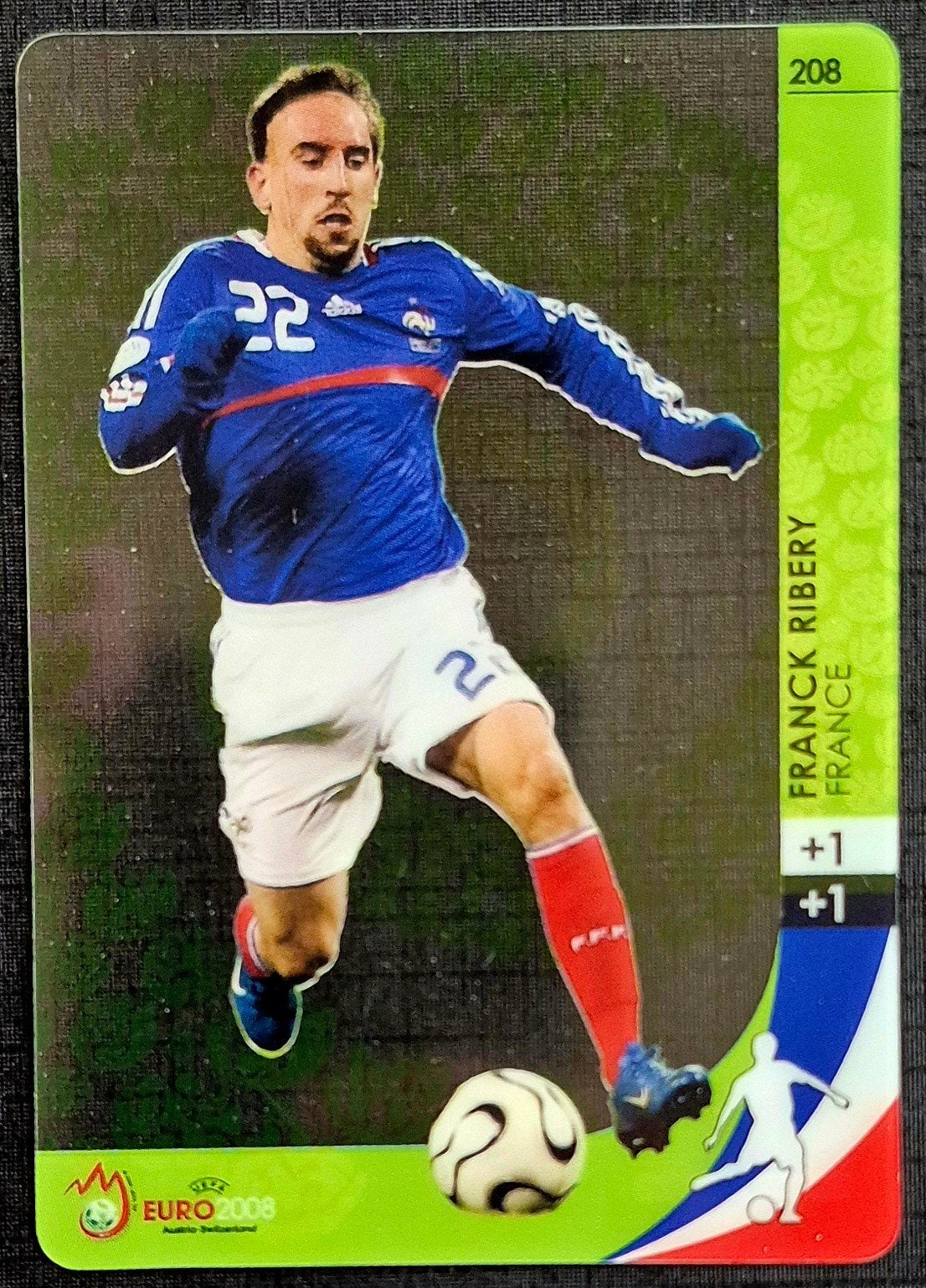 Panini Ultra Card Franck Ribery - Frankrijk, EK 2008, Ophalen of Verzenden, Zo goed als nieuw, Buitenlandse clubs, Poster, Plaatje of Sticker