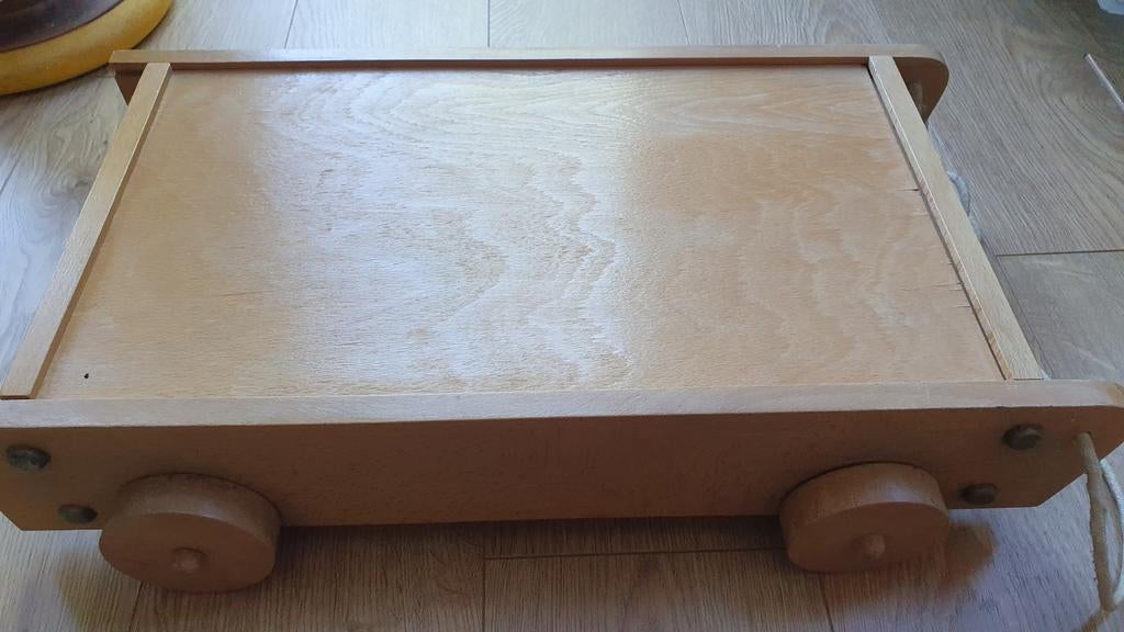 Houten blokkenkar uit jaren '70/'80., Ophalen of Verzenden, Gebruikt