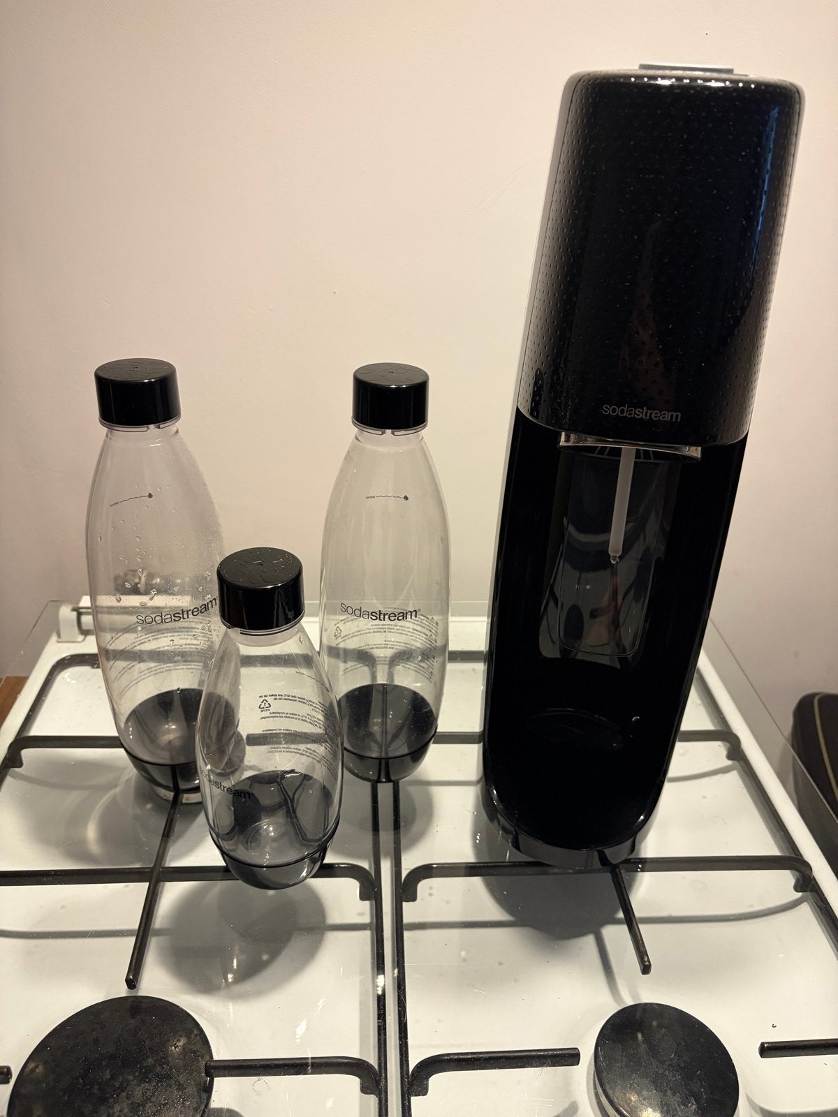 Sodastream met 3 flessen, Ophalen, Gebruikt