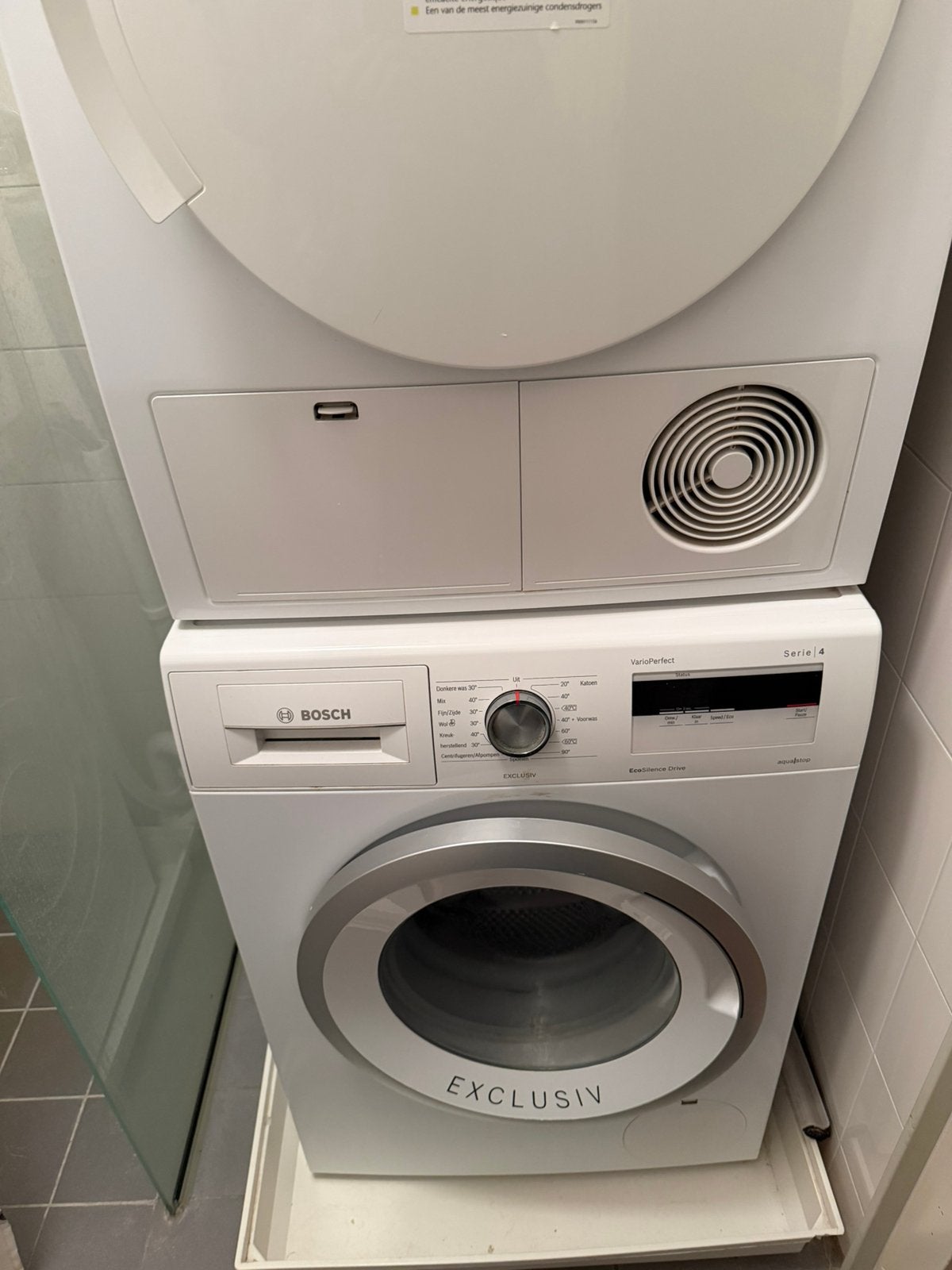 Bosch wasmachine  Droger Siemens €200.00, Ophalen, Gebruikt, 1200 tot 1600 toeren, 85 tot 90 cm