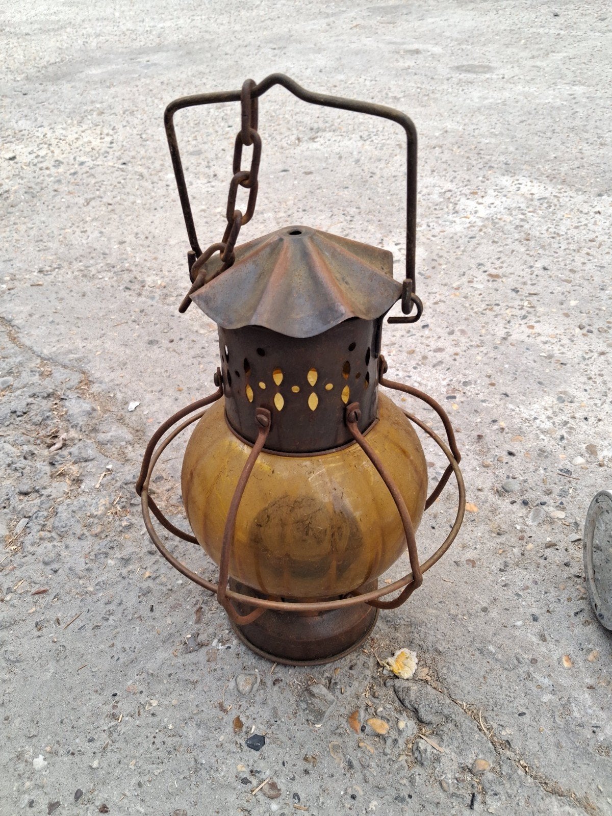 Antieke scheepslamp / lantaarn, Ophalen of Verzenden