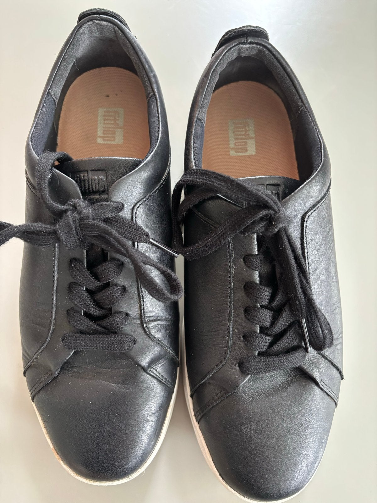 Fitflop Leren dames Sneakers Zwart Maat 38, Zwart, Ophalen of Verzenden, Sneakers of Gympen, Zo goed als nieuw