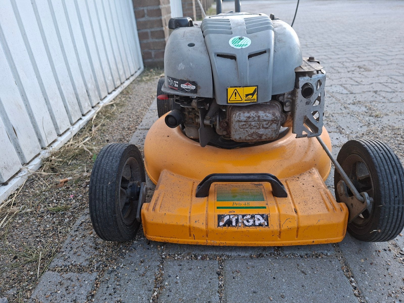 Stiga pro 48, Ophalen, Gebruikt