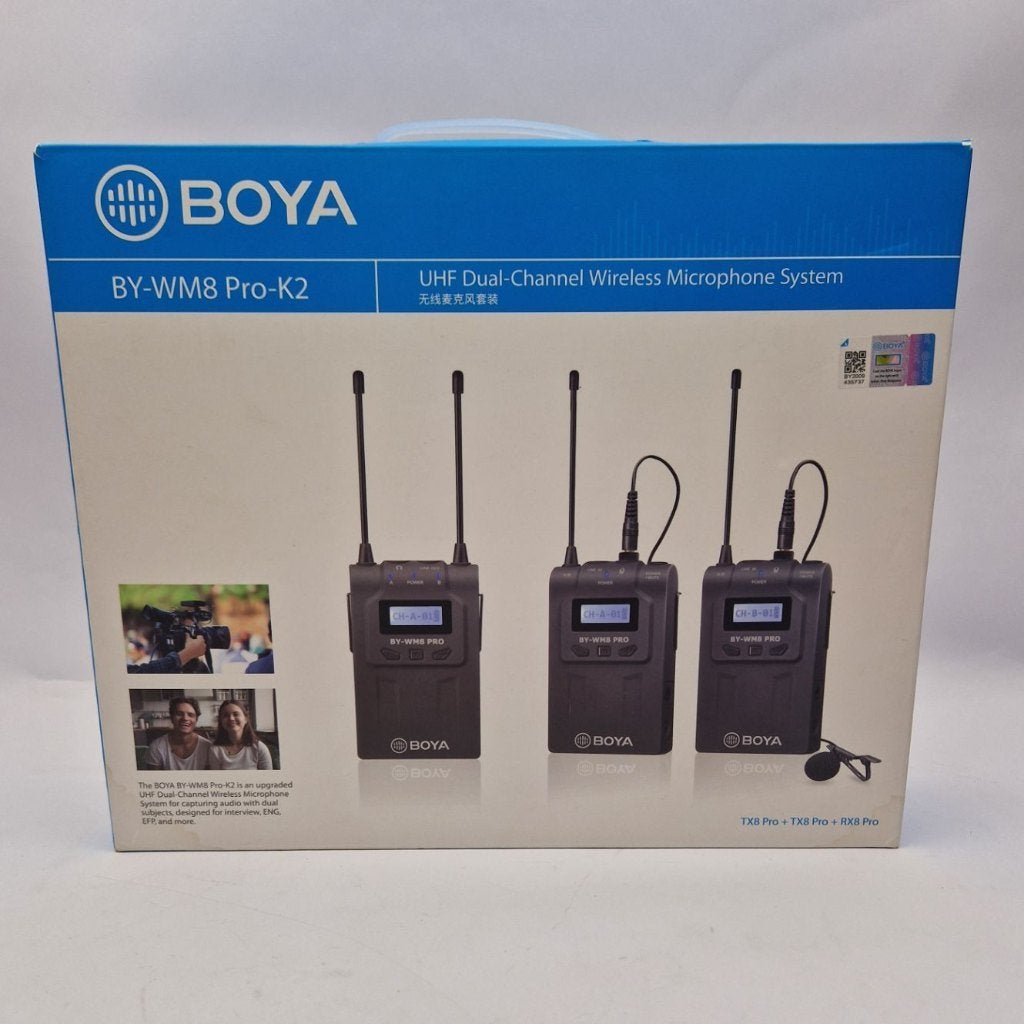 Boya BY-WM8 Pro-K2 Microfoon Set | Nu voor € 99,99!!, Ophalen of Verzenden, Zo goed als nieuw
