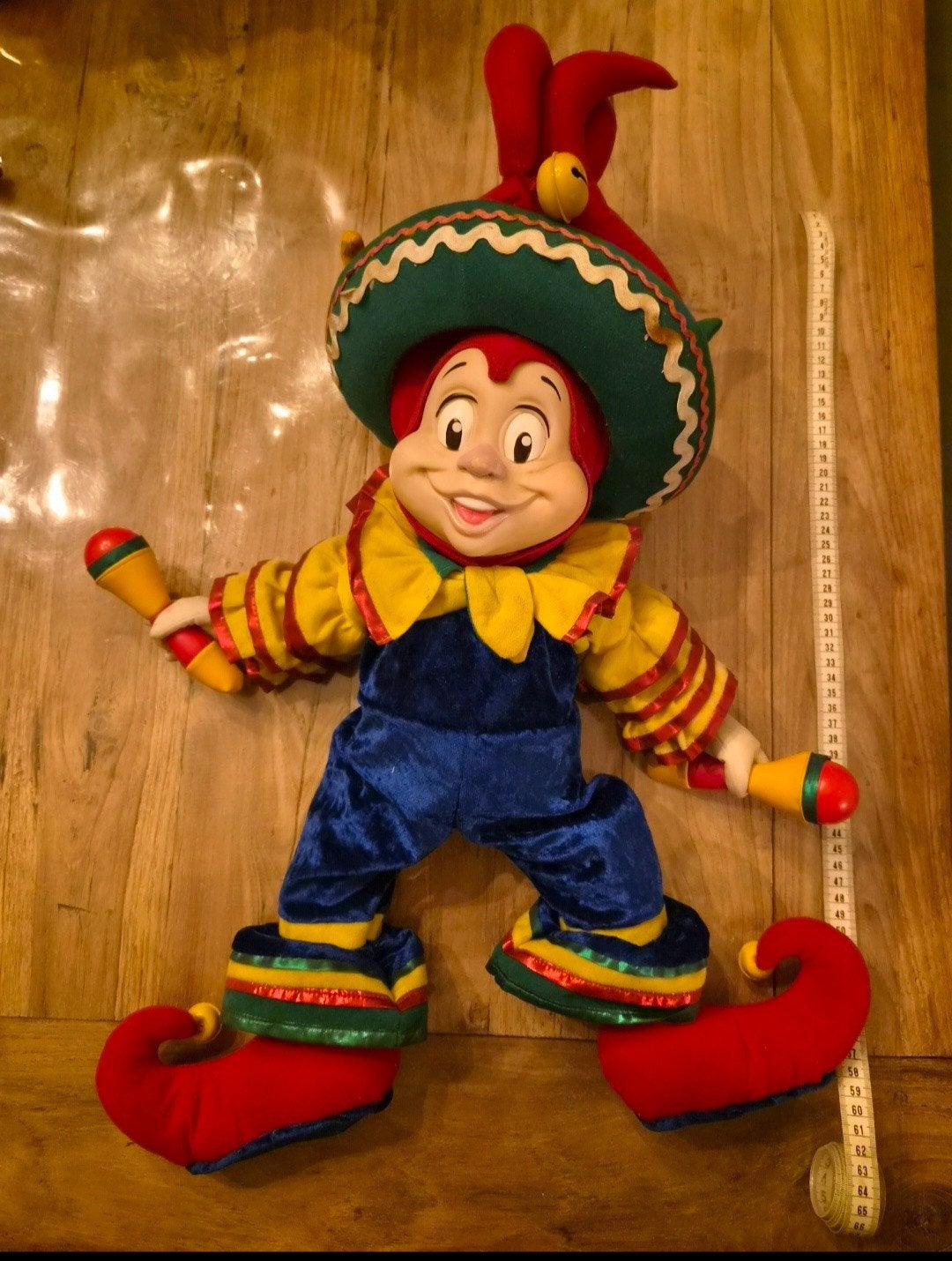 Efteling Pardoes Carnaval Festival 65 cm vintage, Ophalen of Verzenden, Gebruikt, Beeldje of Poppetje