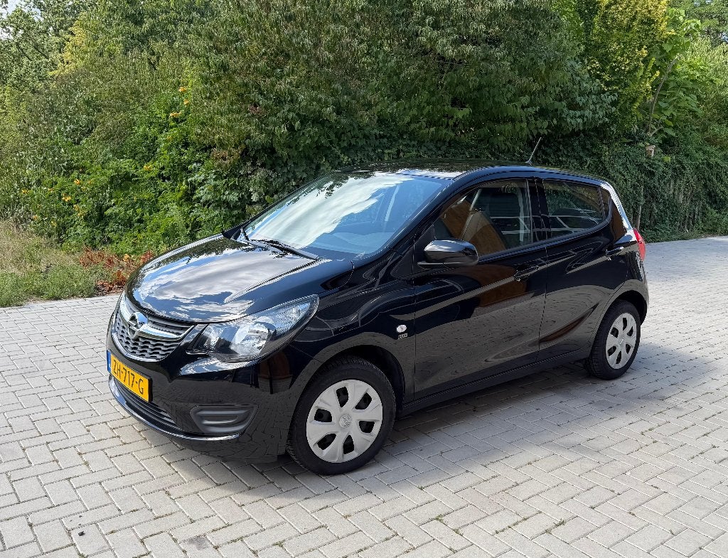 Opel Karl 1.0 Start/stop 75pk 2019 Zwart, Auto's, Voorwielaandrijving, 839 kg, Stof, Zwart