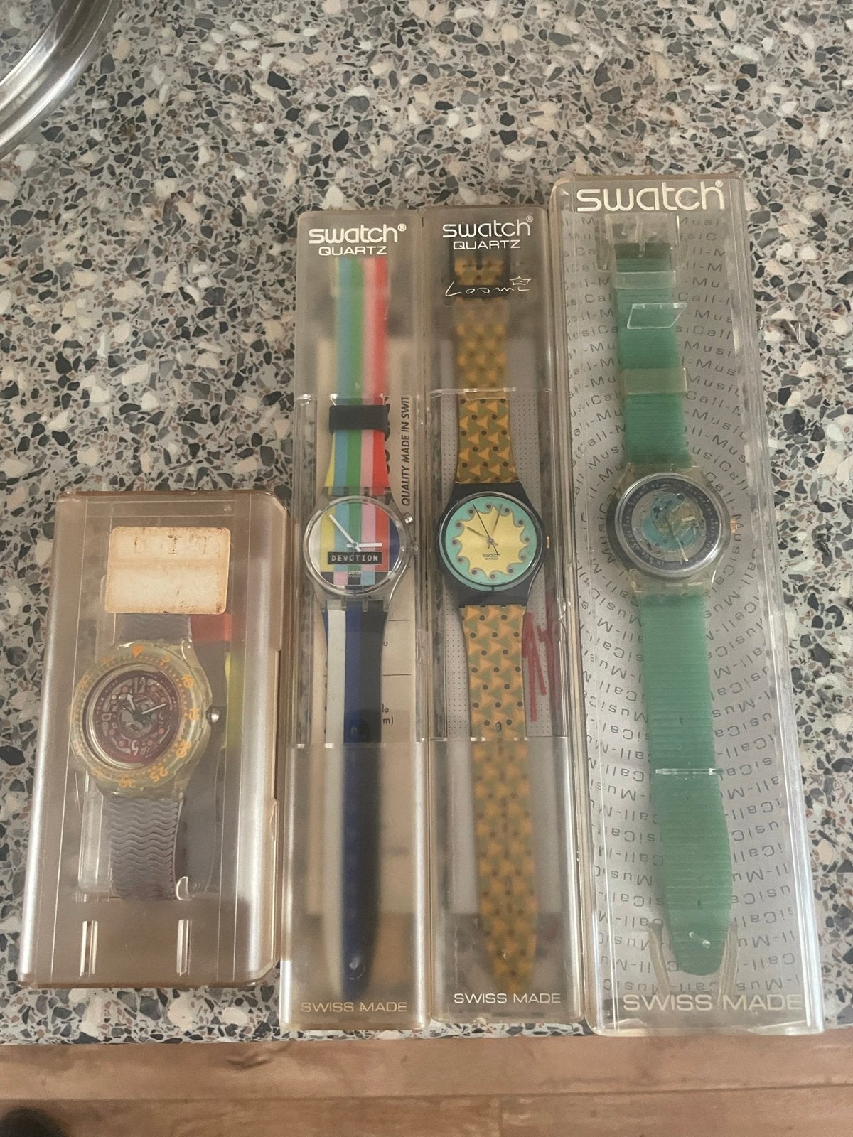Vintage Swatch horloges - Diverse modellen, Kunststof, Polshorloge, Swatch, Ophalen of Verzenden