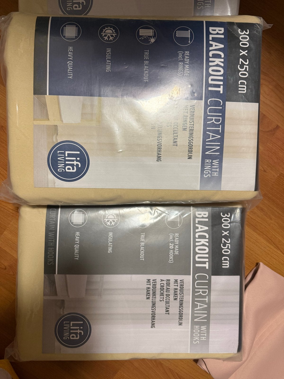 Diverse verduisterende gordijnen - Verschillende maten, Beige, Ophalen of Verzenden, Polyester, Gebruikt