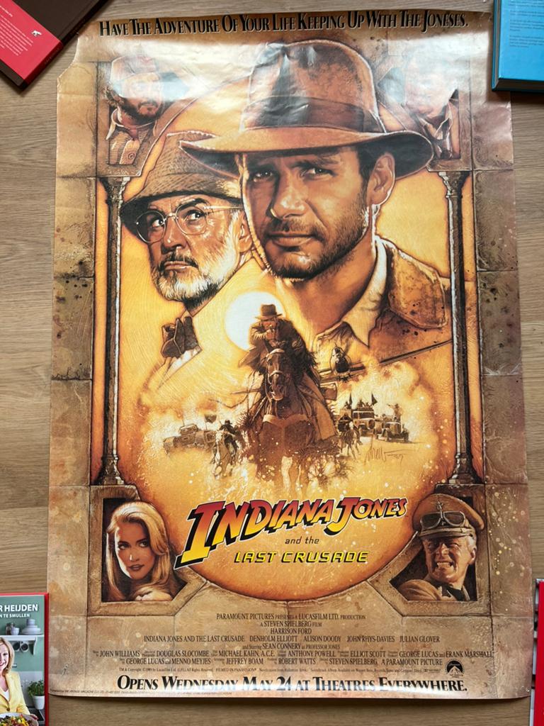 Indiana Jones poster, Ophalen, A1 t/m A3, Film en Tv
