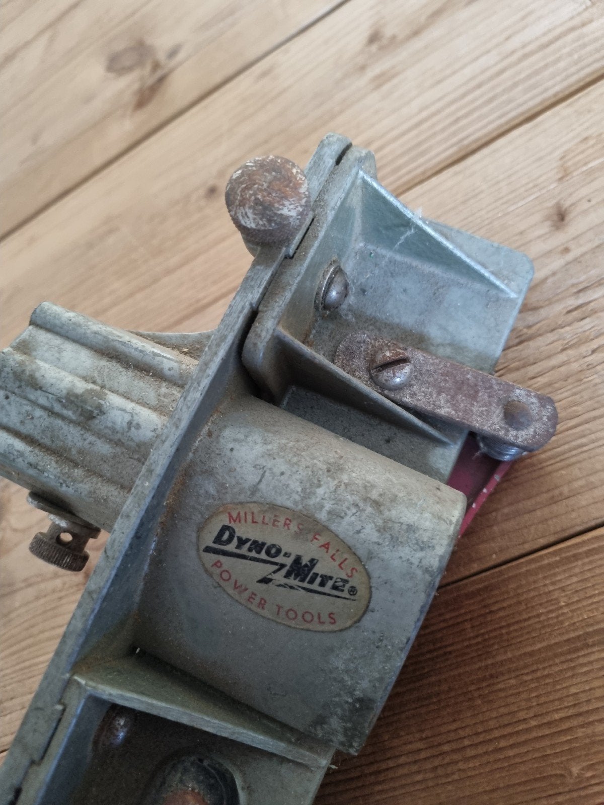 Antieke schaafmachine met boormachine-aandrijving, Ophalen of Verzenden