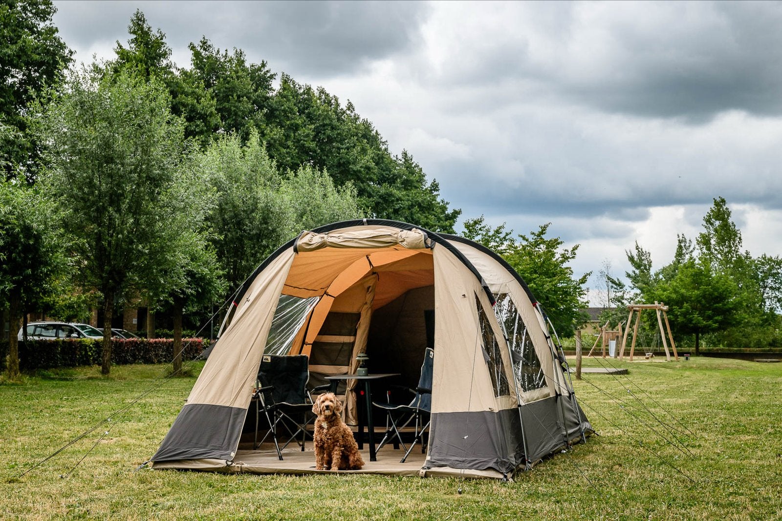 Bardani Ocean View tunneltent en ocean Porch luifel 3-4 pers, Ophalen, Zo goed als nieuw, Tot en met 4