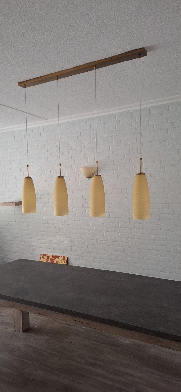 Mooie hanglamp met glazen kelken, Ophalen, Zo goed als nieuw, Minder dan 50 cm