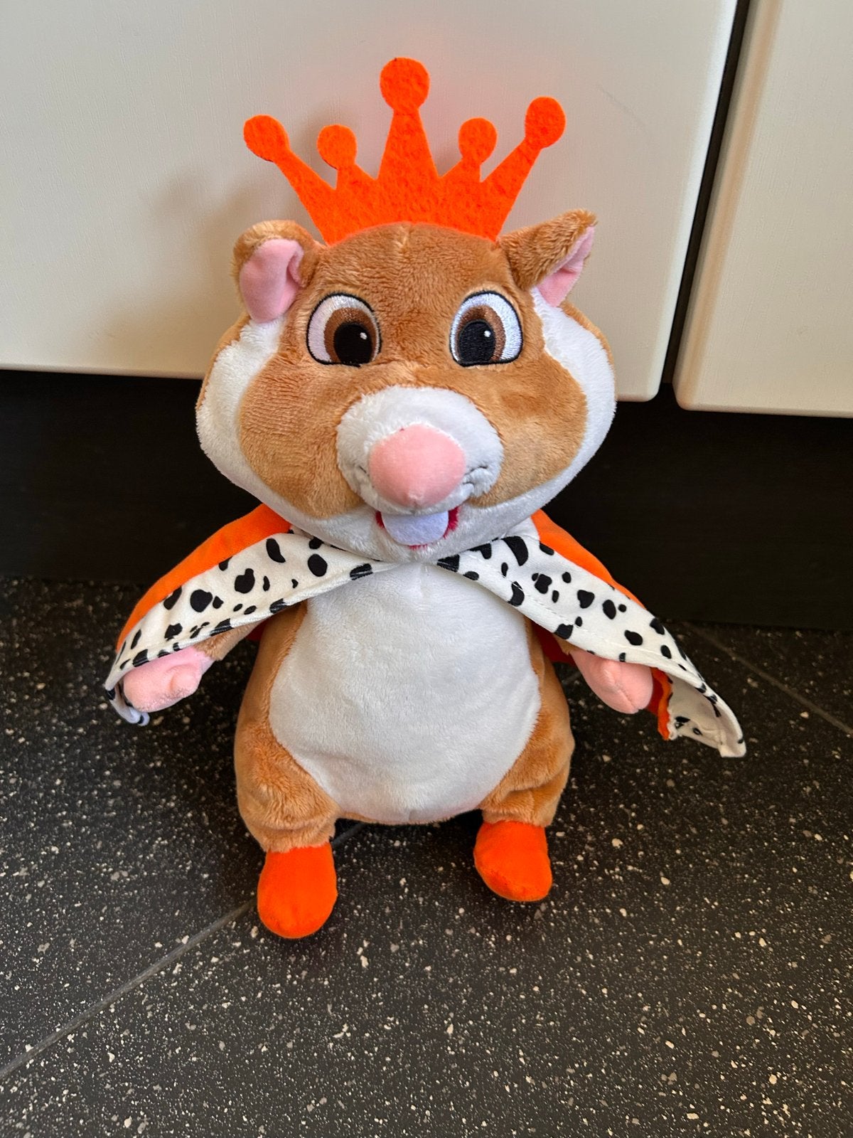 Albert Heijn Koningsdag Hamster met kroon en mantel, Oranje, Hamster, Ophalen of Verzenden, Zo goed als nieuw