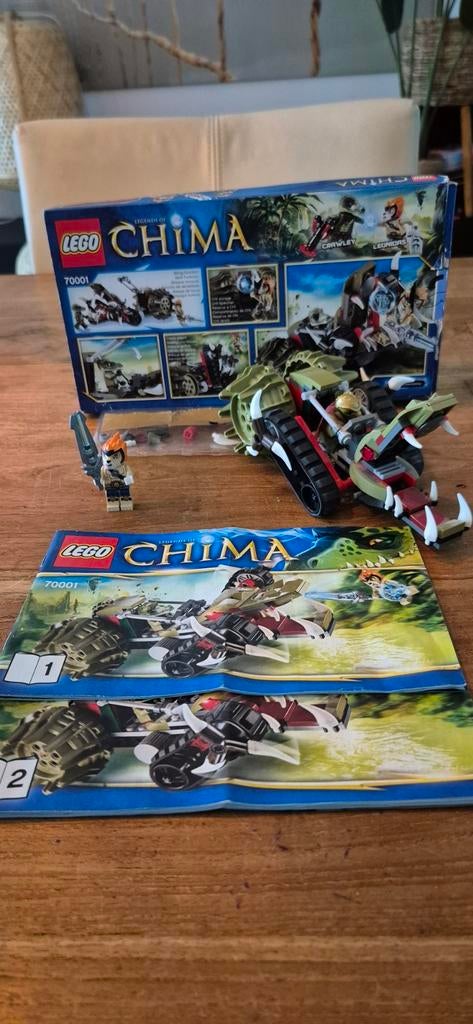 Lego Chima 70001 Crawleys Klauwenvoertuig - Compleet, Ophalen of Verzenden, Gebruikt, Complete set, Lego