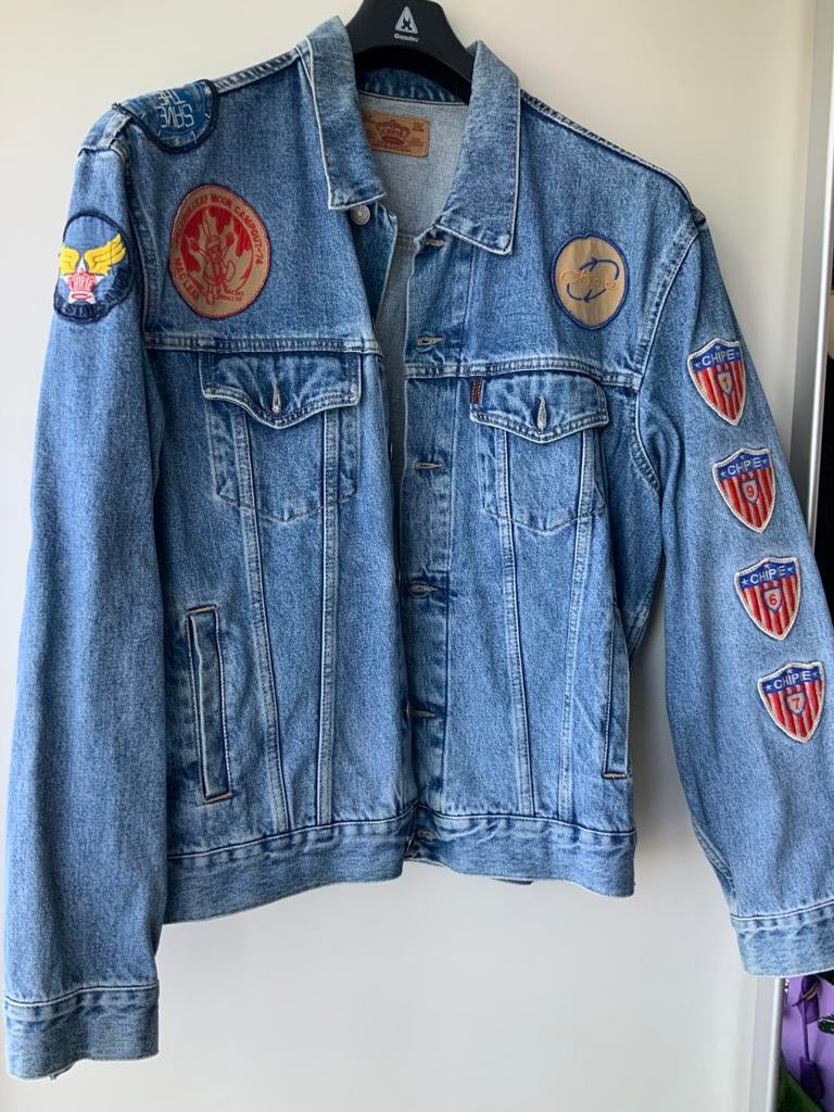 Chipie jeans jasje  maat xxl, Ophalen, Zo goed als nieuw, Overige maten, Blauw