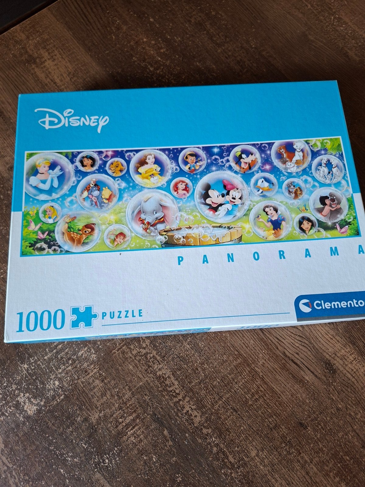 Disney Panorama Legpuzzel 1000 stukjes Clementoni, Ophalen of Verzenden, 500 t/m 1500 stukjes, Gebruikt, Legpuzzel