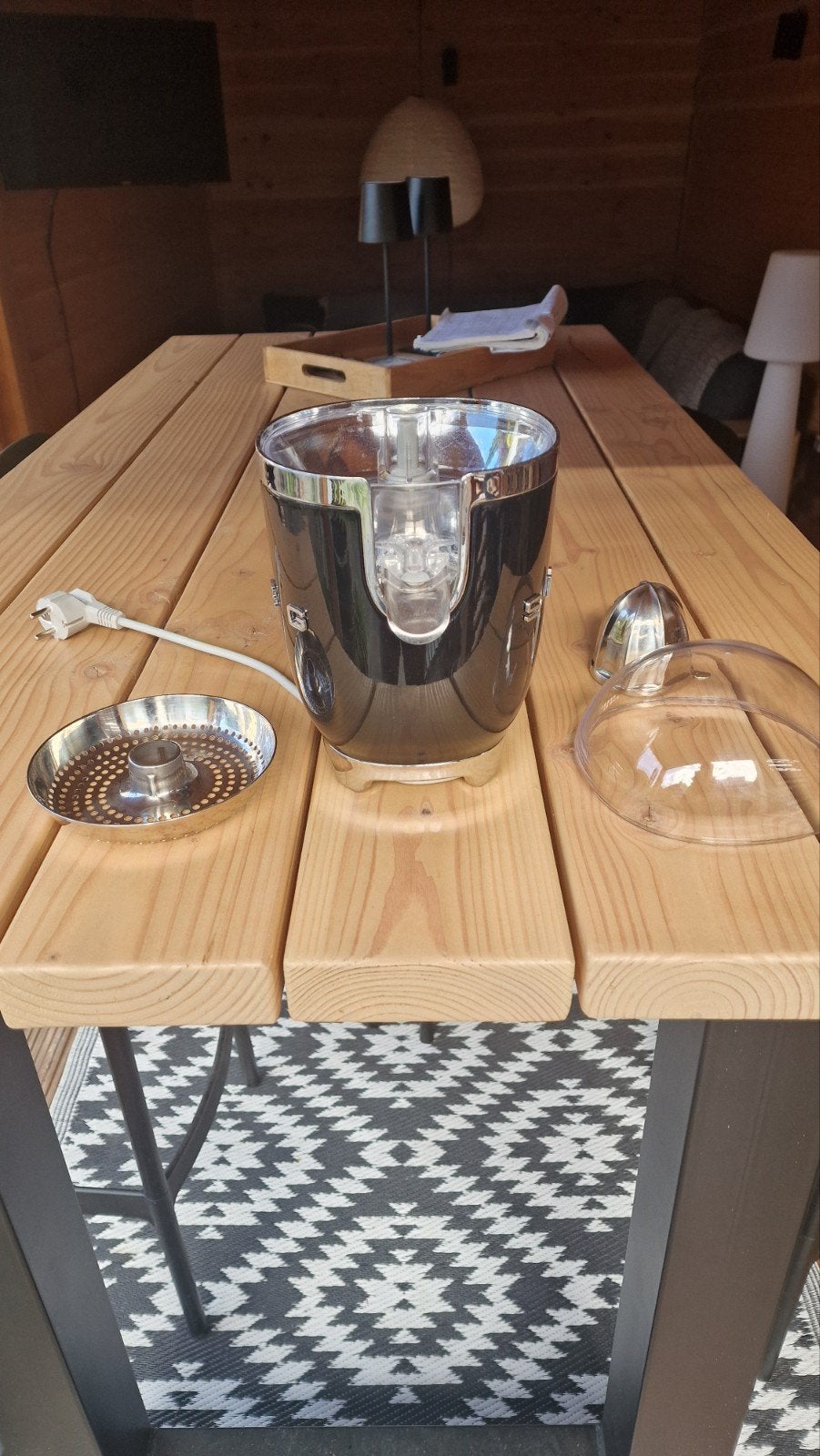 Smeg citruspers, Ophalen of Verzenden, Zo goed als nieuw, Zwart, Smeg