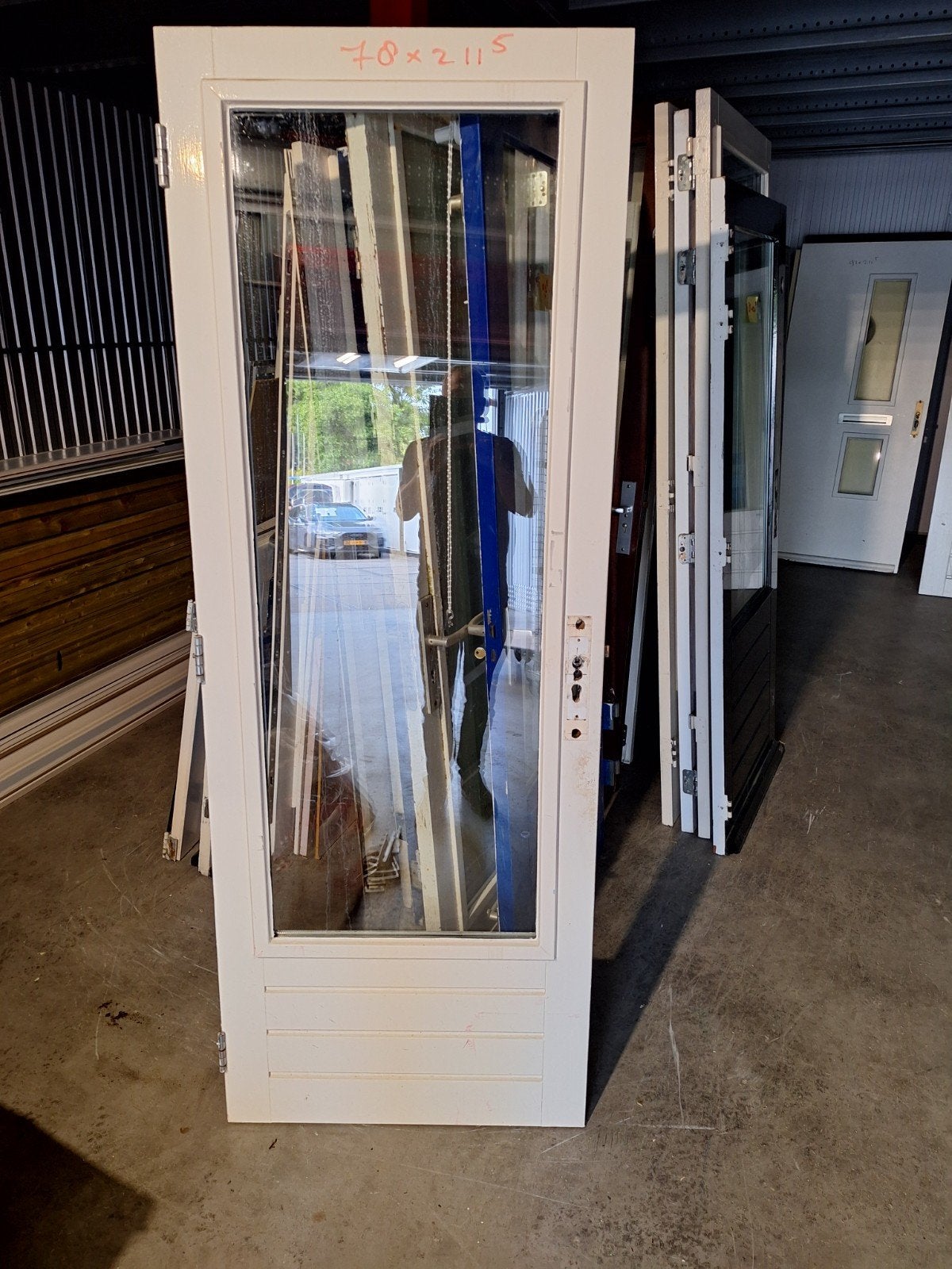 te koop schuurdeuren, Doe-het-zelf en Verbouw, Deuren en Horren, Ophalen, Gebruikt, Binnendeur, 200 tot 215 cm