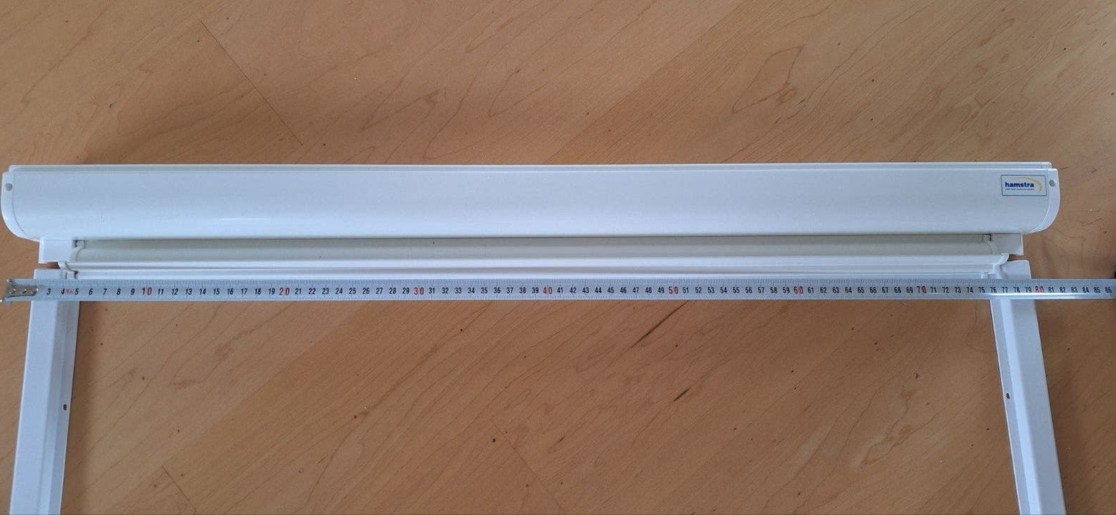 Hamstra  rolhor, wit ook geschikt voor velux dakraam, Gebruikt, Wit, Metaal, Ophalen of Verzenden