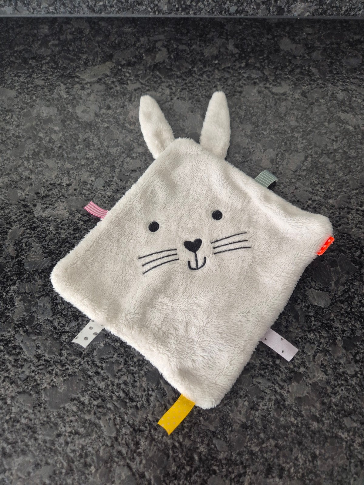 HEMA  - Knuffelsdoekje Konijn vierkant, Kinderen en Baby's, Ophalen of Verzenden, Konijn