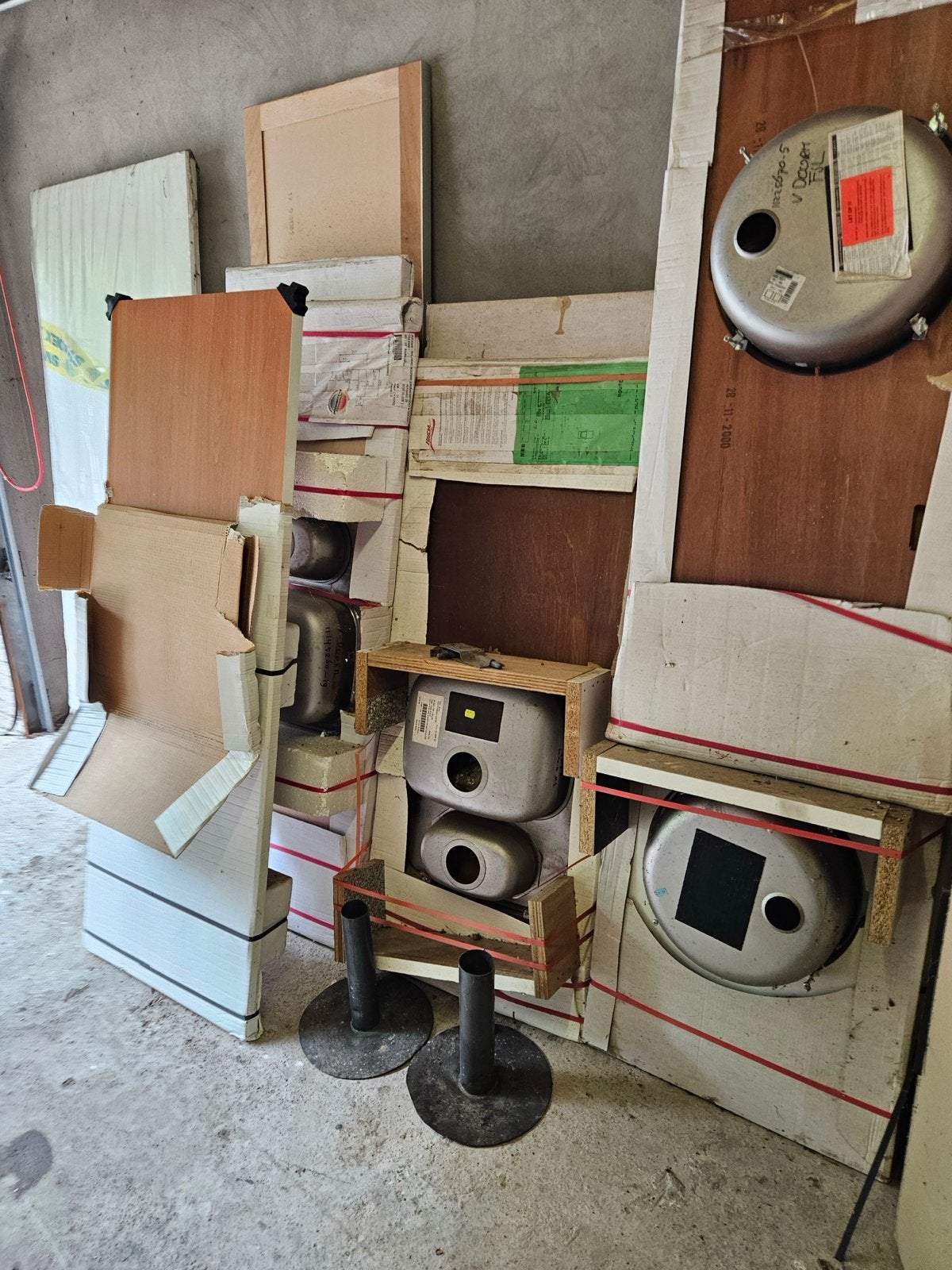 Diverse kunsstof bladen op watervast gelijmd multiplex, Huis en Inrichting, Keuken | Keukenelementen, Ophalen, Nieuw, 50 tot 75 cm