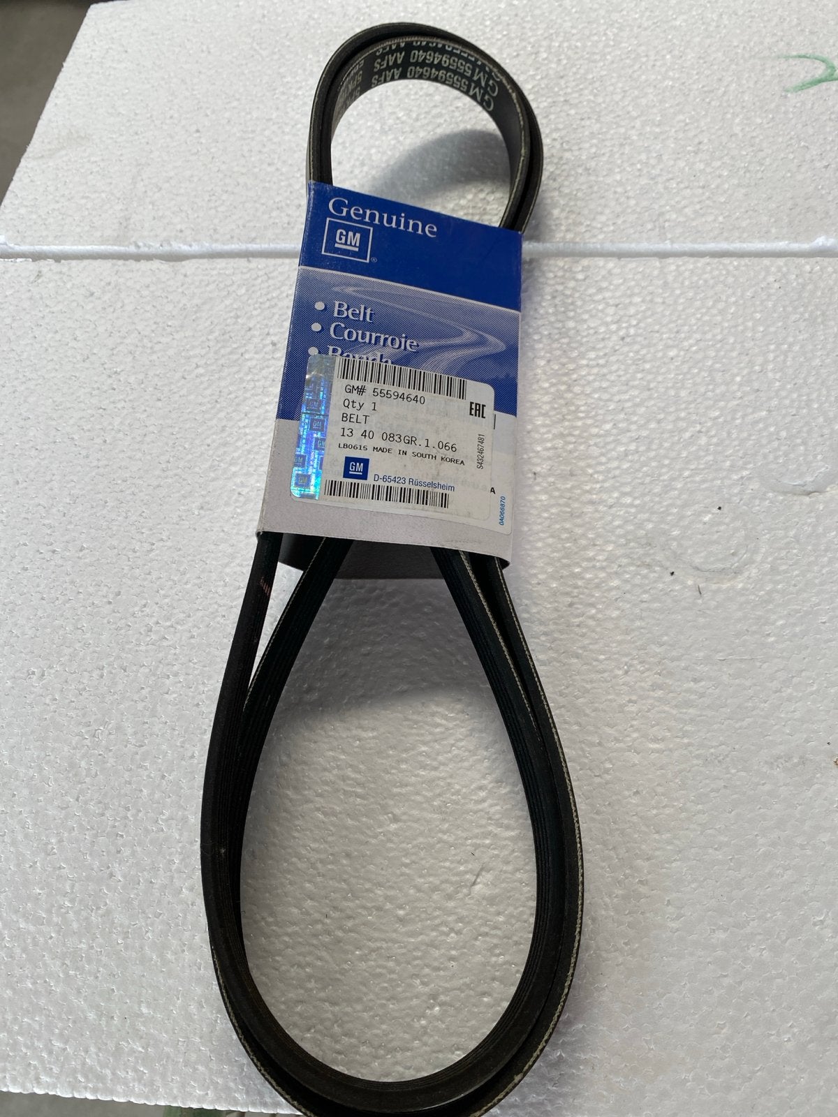 Originele GM Multiriem - Nieuw - GM# 55594640, Auto diversen, Overige Auto diversen, Ophalen