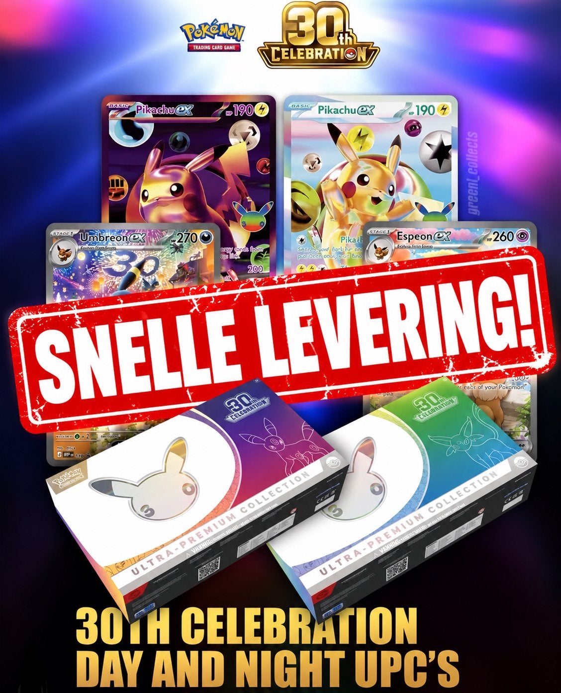 Foto 2 van Pokémon 30th Celebrations Day & Night UPC - SNELLE LEVERING