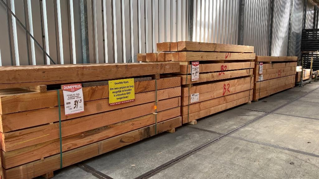 Douglas | palen | balken | regels | hout | paal | balk, Tuin en Terras, Ophalen, Nieuw, Hardhout, Minder dan 180 cm
