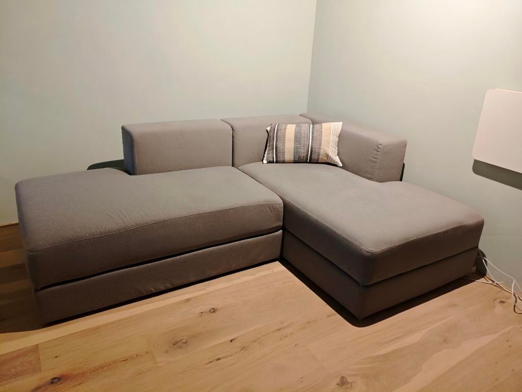 2 x IKEA JATTABO Longue Chaise met opbergruimte NIEUWSTAAT, Ophalen, Zo goed als nieuw, Stof, Modern, Scandinavisch