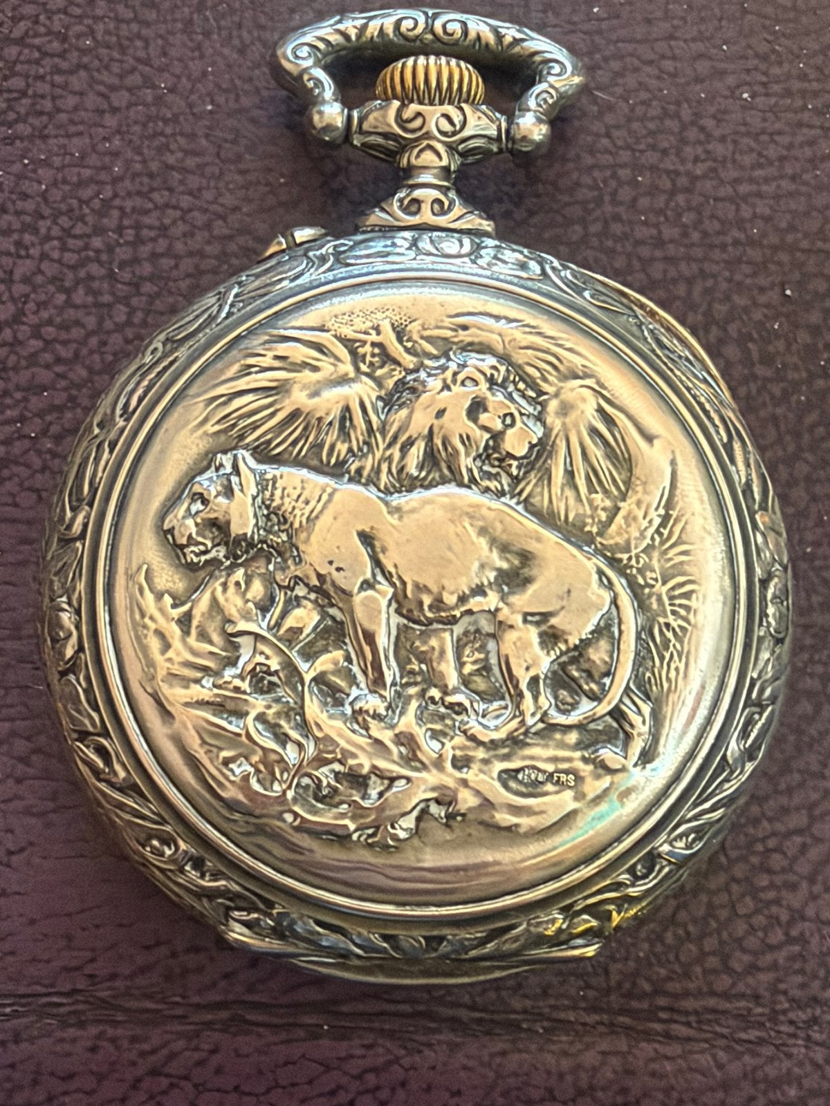 Zeer groot vestzak horloge loopt maar wijzers zitten los, Ophalen of Verzenden, Zilver, Overige merken