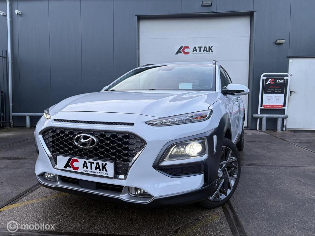 Hyundai Kona 1.6 GDI HEV Premium, Auto's, Hyundai, Gebruikt, Euro 6, Wit, 19 km/l