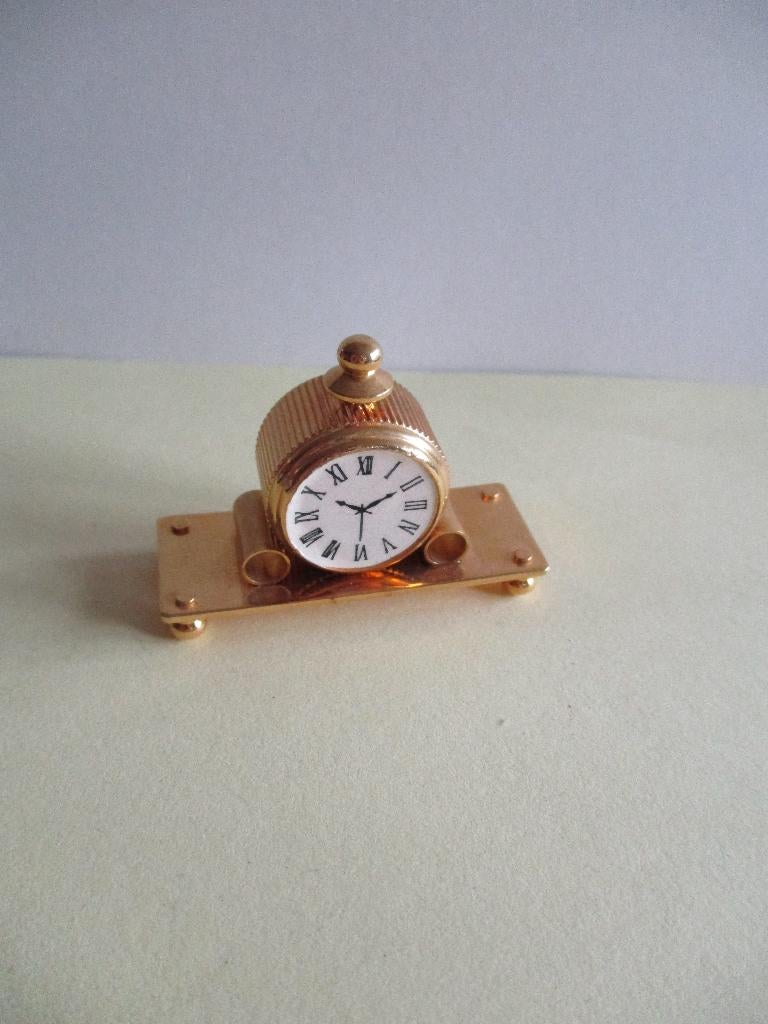 poppenhuis messing pendule, Ophalen of Verzenden, Zo goed als nieuw, Decoratie