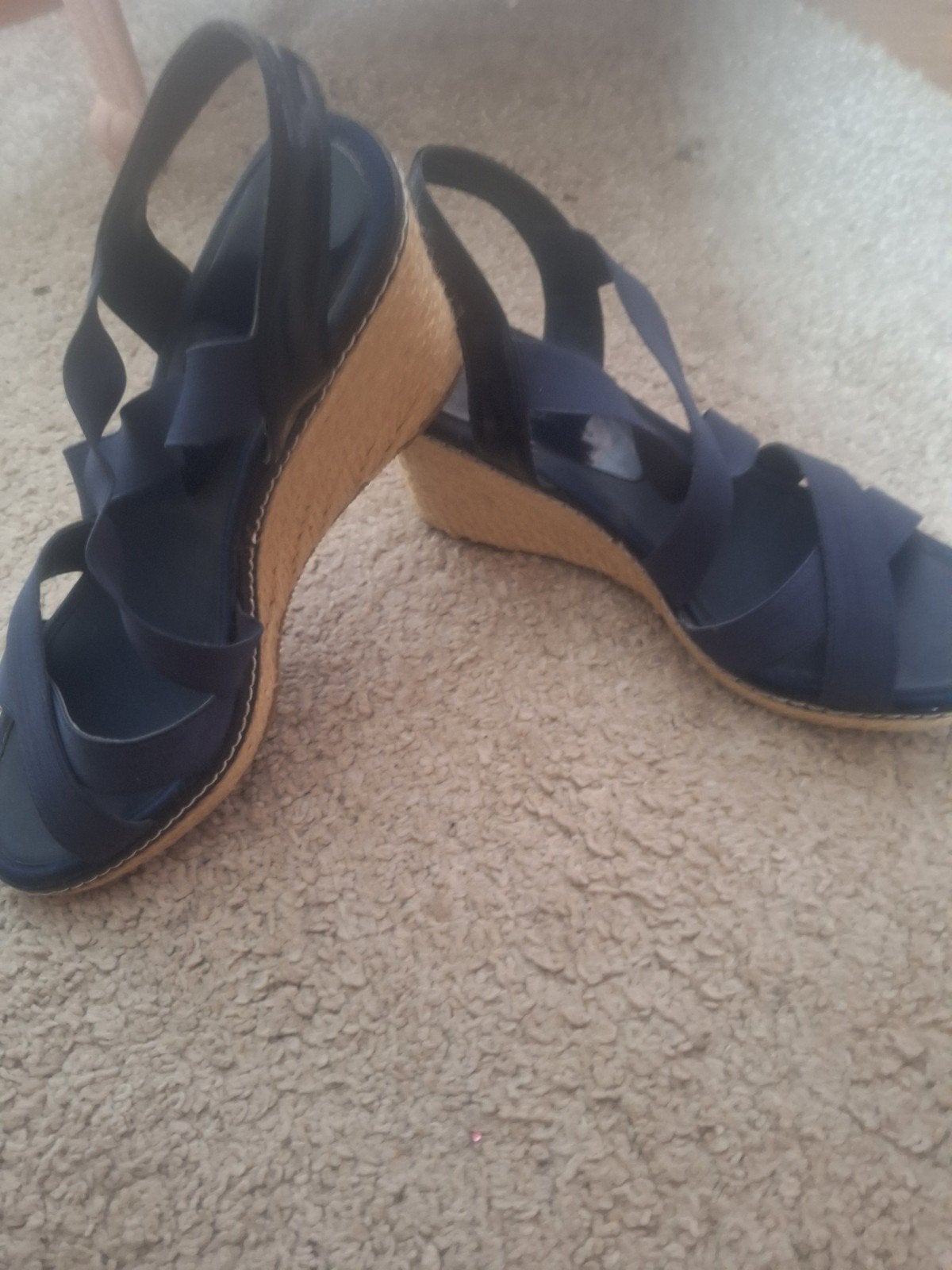 Nieuwe Ella Cruz sandalen met sleehak, Blauw, Nieuw, Ella Cruz, Sandalen of Muiltjes