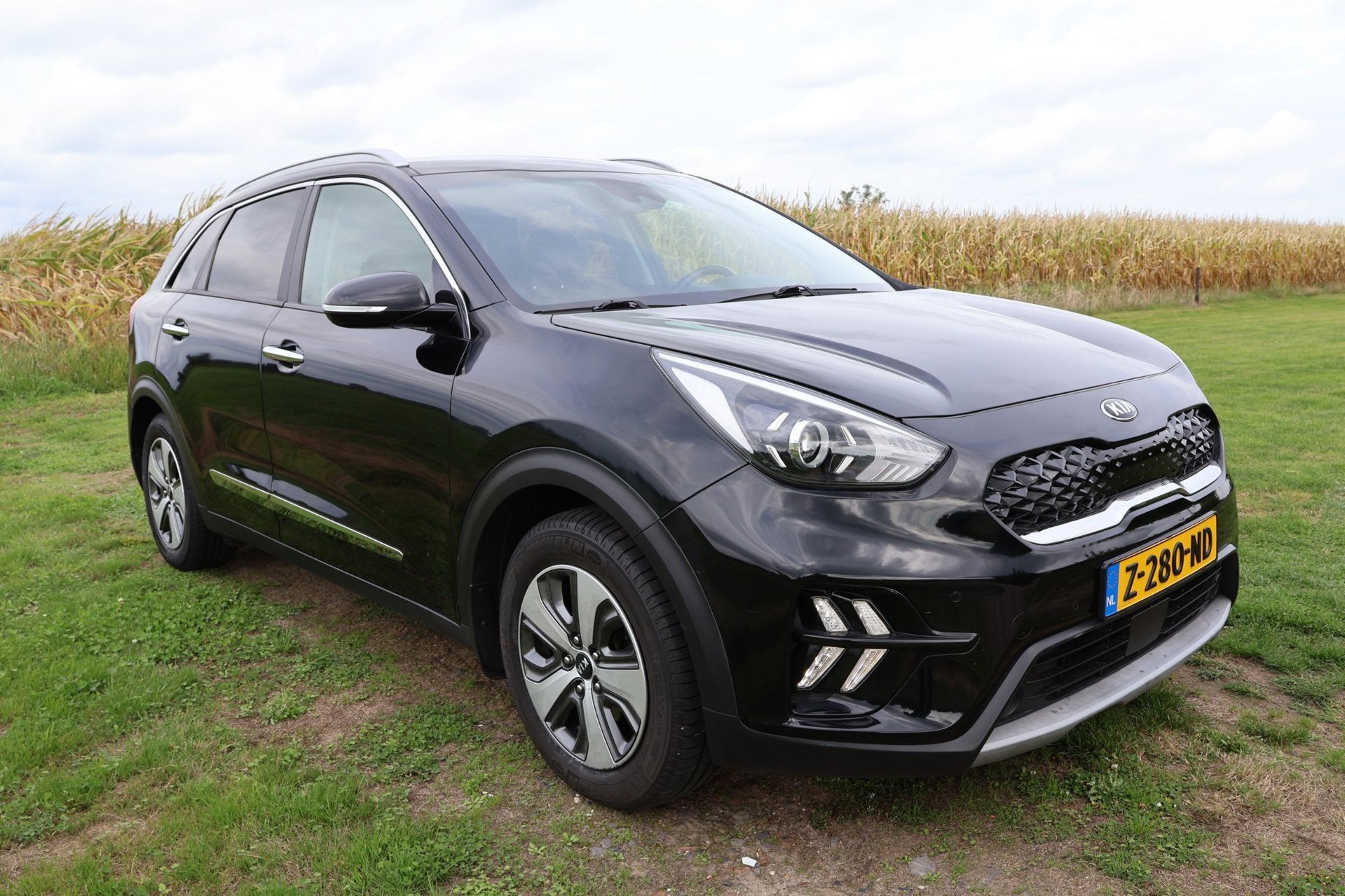 Kia Niro 1.6 GDi PHEV ExecutiveLine|Carplay|Stoel/stuur/acht, Gebruikt, Leder en Stof, Zwart, Plug-in hybride