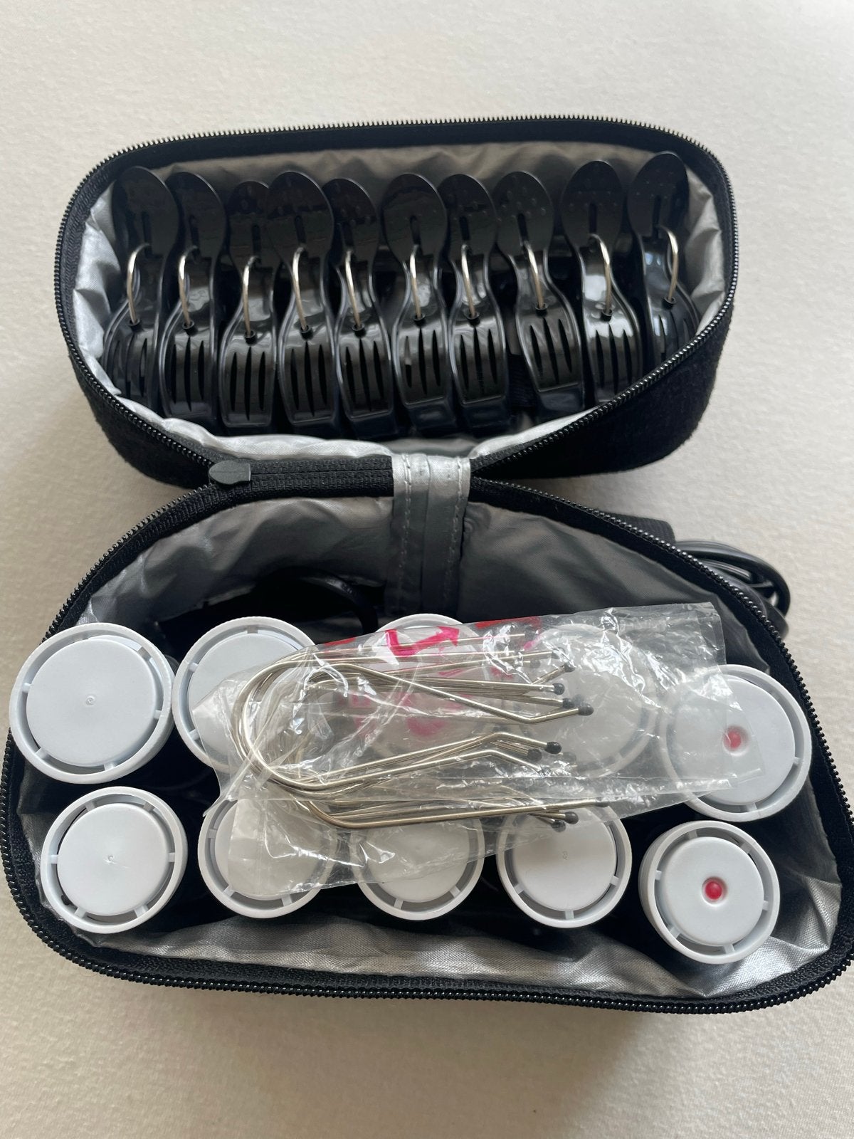 Carmen krulset met 10 verwarmde rollers en clips, Ophalen of Verzenden, Zo goed als nieuw, Haarverzorging