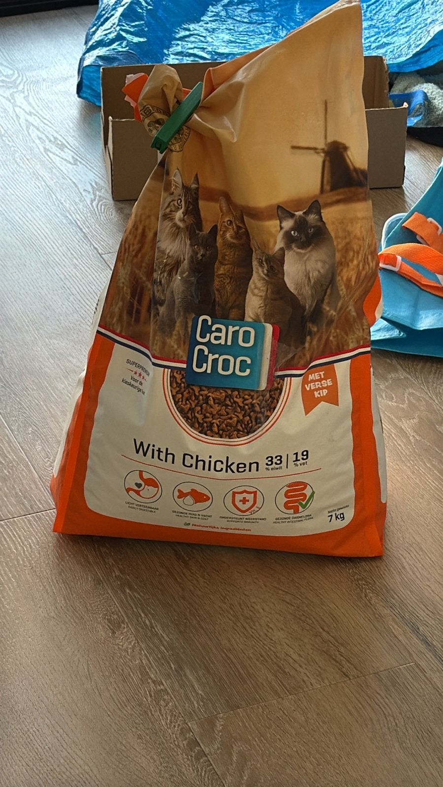 Caro Croc Kip kattenbrokken, Ophalen, Hond