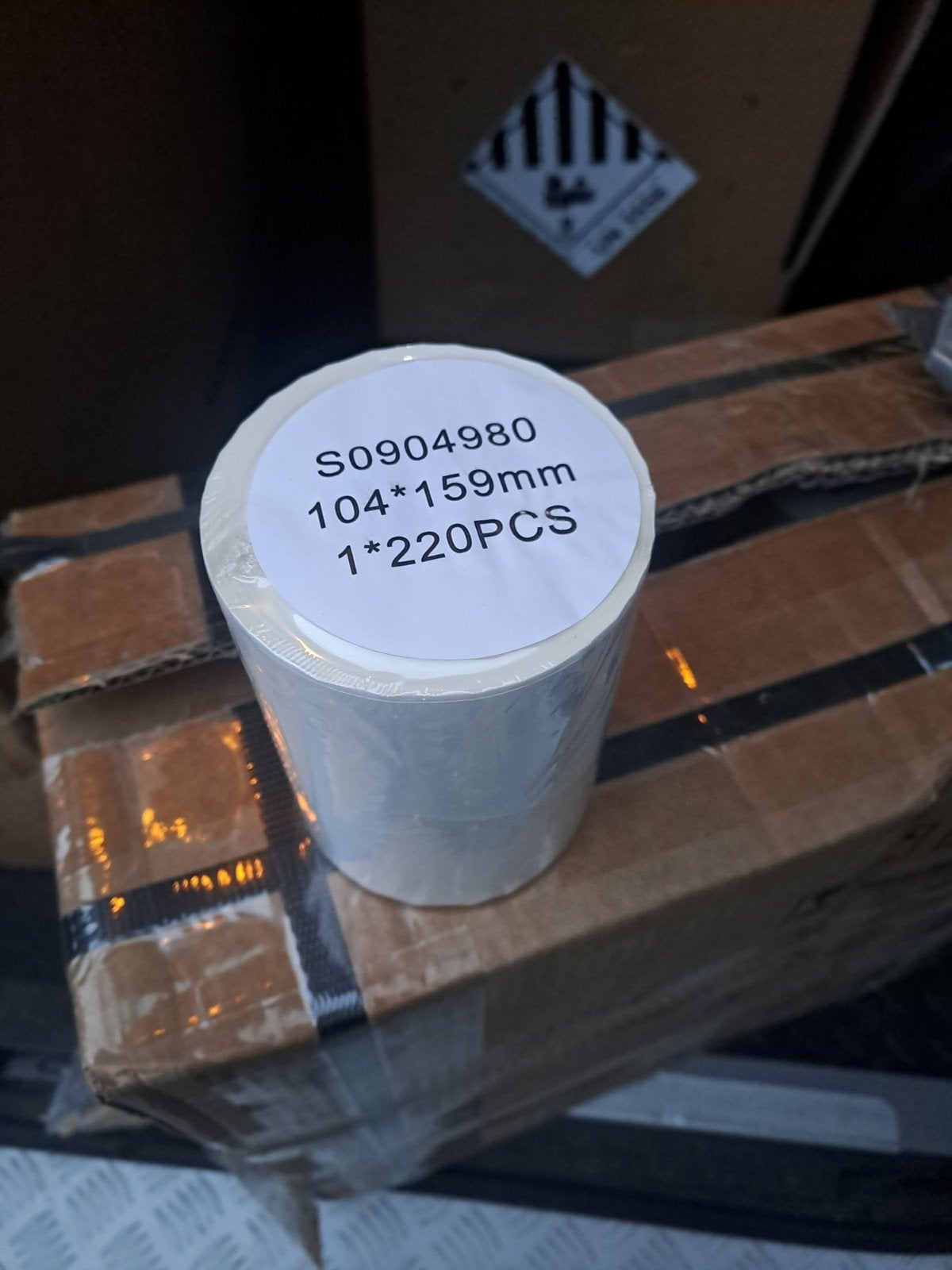 Rol print label voor labelprinter 104x159mm - 70 rollen, Ophalen of Verzenden, Nieuw, Tape-label