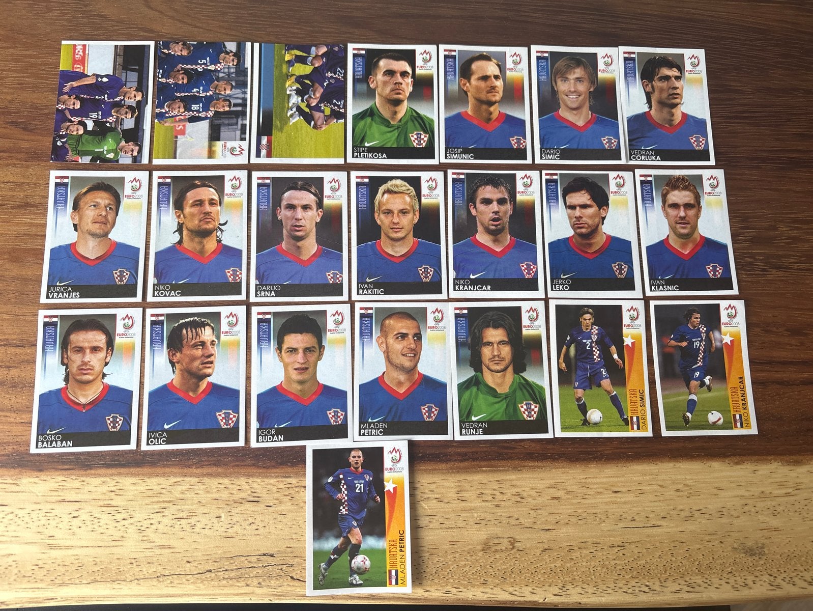 Voetbalplaatjes Kroatië EK 2008 - Panini Euro 2008, Ophalen of Verzenden, Zo goed als nieuw, Buitenlandse clubs, Poster, Plaatje of Sticker
